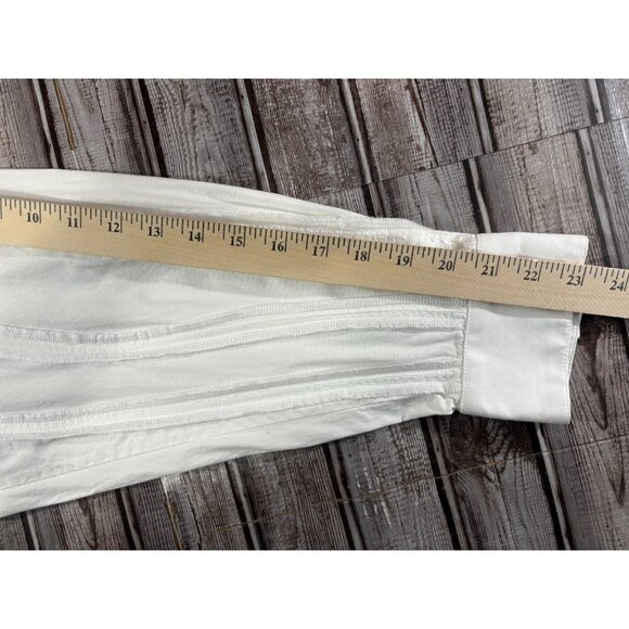 Red September textured embroidered Shirt size XS NWT mspr $345 *stain - Picture 2 of 10